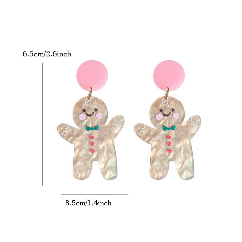 Wholesale Christmas Tree Rainbow Koala Dinosaur Cactus Acrylic Earrings